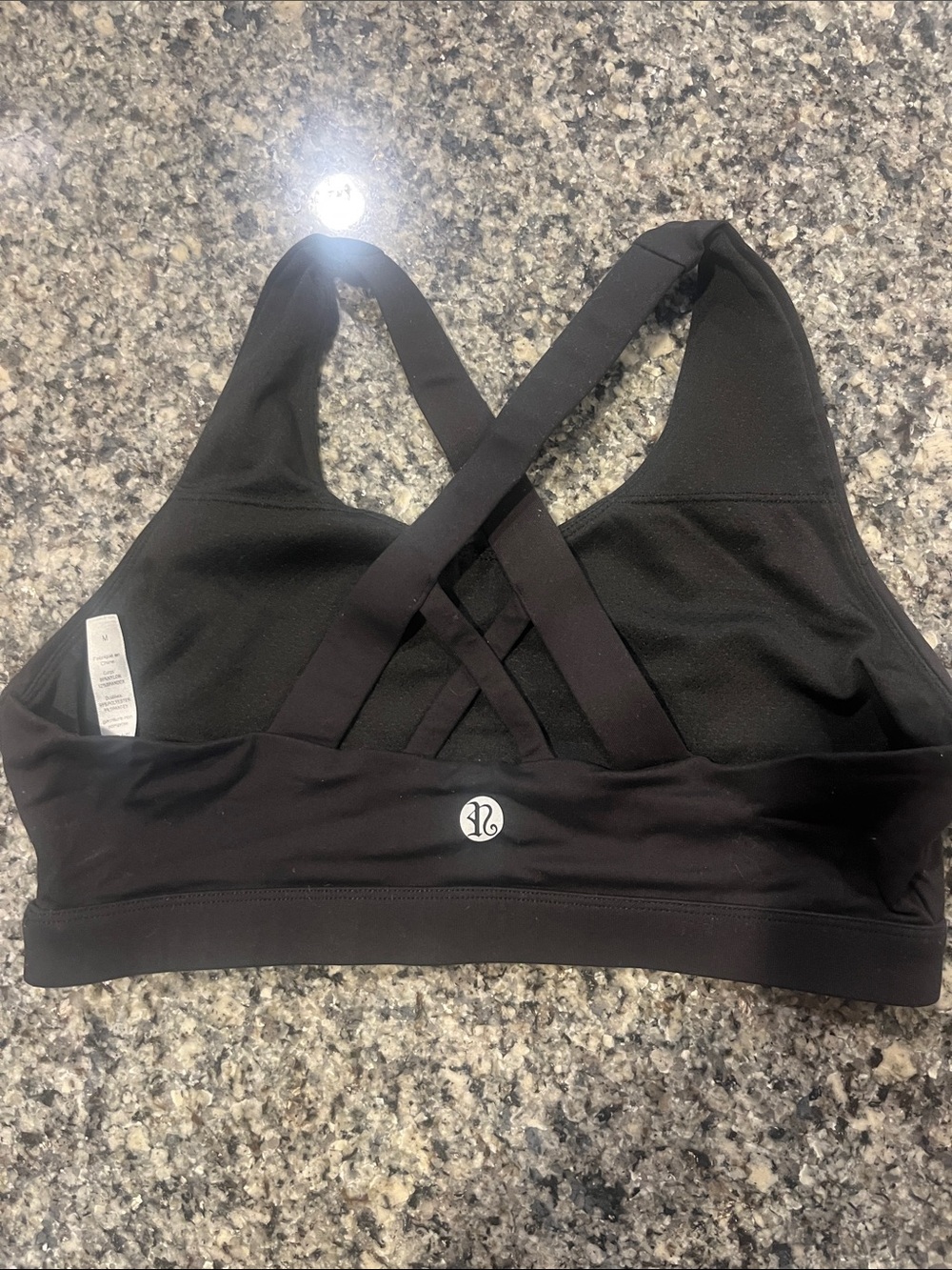Running girl sports bra- black